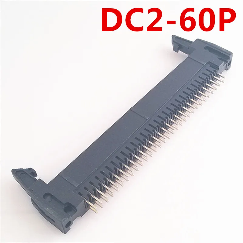 10pcs DC2 60P 2.54mm Pitch straight pin Hook Horn Socket Connector
