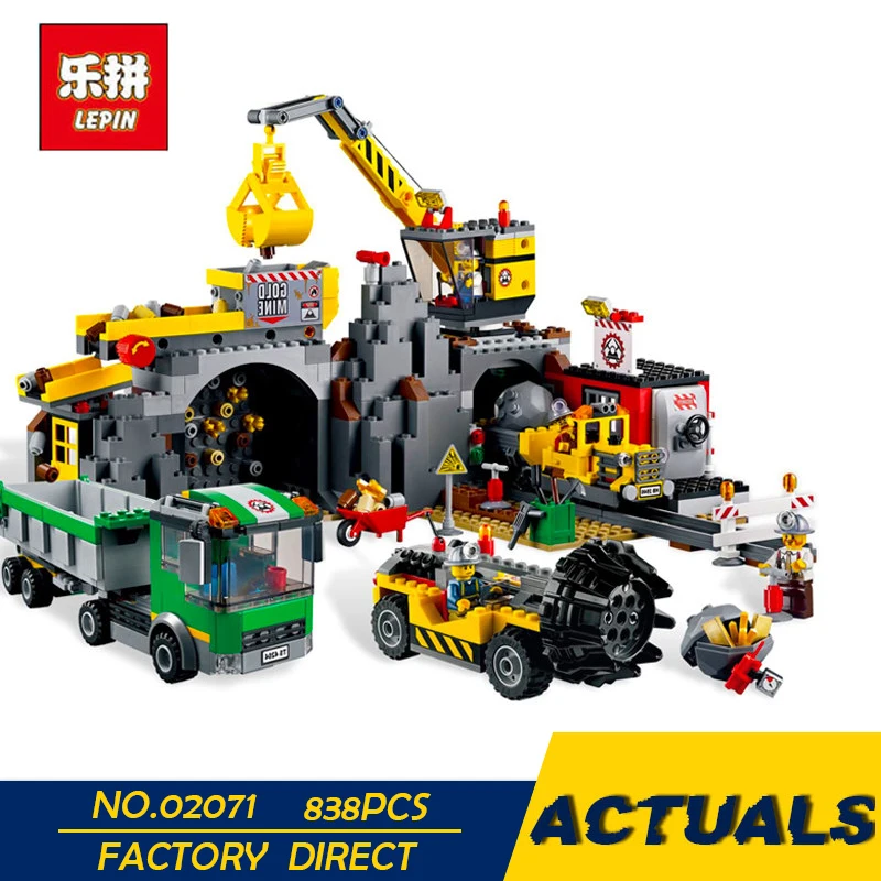 

LEPIN 02071 The City Mine Set Assemblage Genuine 838Pcs City Series 4204 Building Blocks Bricks Educational Toys Christmas Gifts
