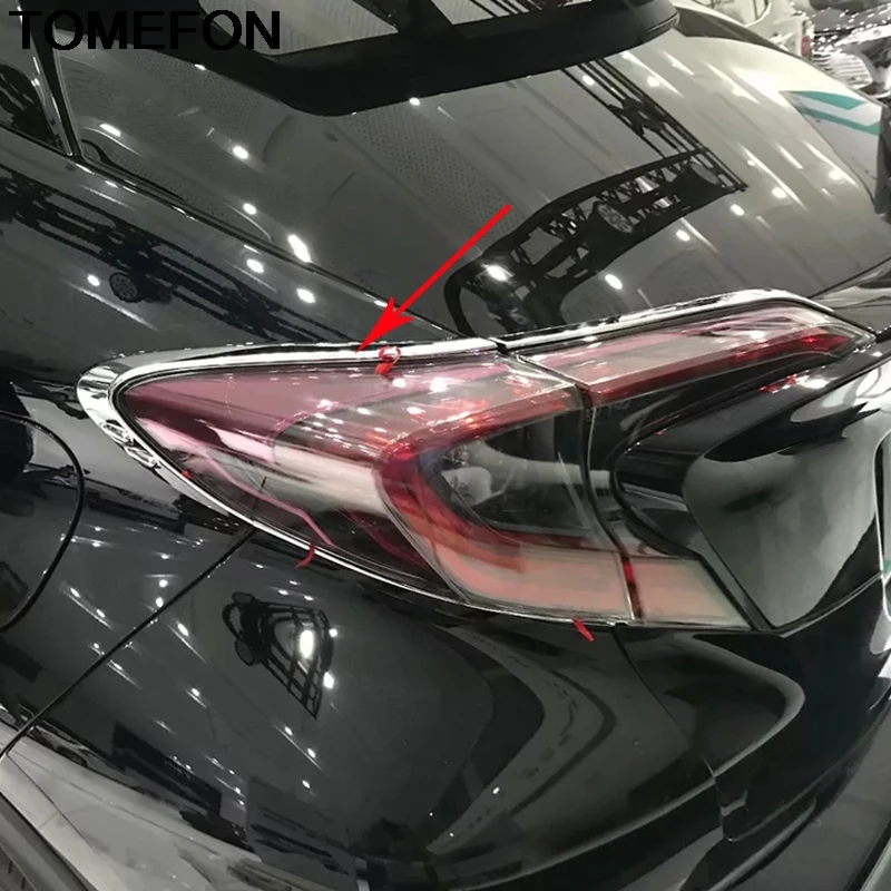 TOMEFON для Toyota C-HR CHR 2016 2017 2018 задний фонарь лампа рамка литье Крышка отделка внешние
