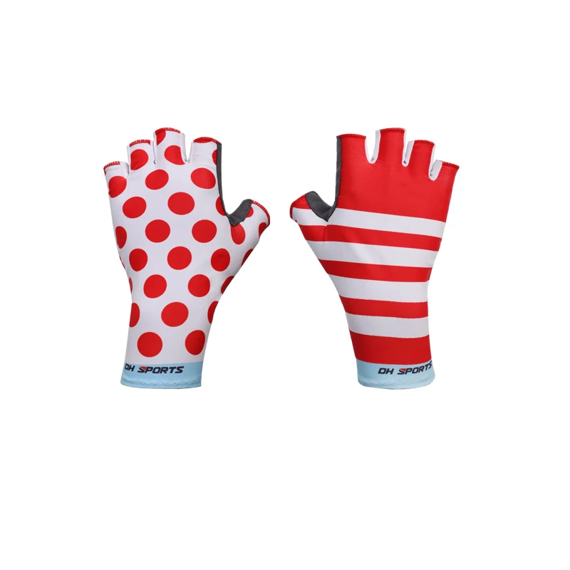 Противоскользящий гелевый Pad велосипед, перчатки, гель Pad Короткие Половина Finger велосипедные перчатки дышащие, для активного отдыха и спорта Для мужчин Для женщин MTB велосипедные перчатки - Цвет: Красный