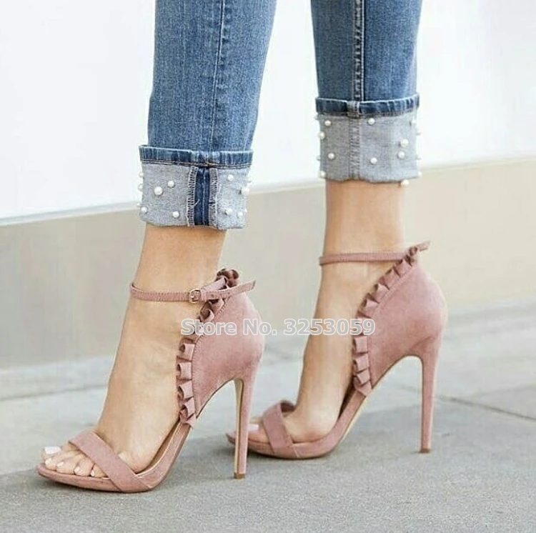 chaussure rose nude
