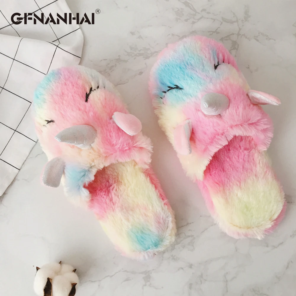 

Ice cream Rainbow Unicorn Open-toed Pocket Coin bag Colorful Plush Toy soft animal stuffed Kawaii gifts for children