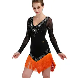 Для латинских танцев платья Для женщин/девочек Sexy бахрома юбка бальные/Танго/Salsa/Румба/латинская платья одежда для продажи