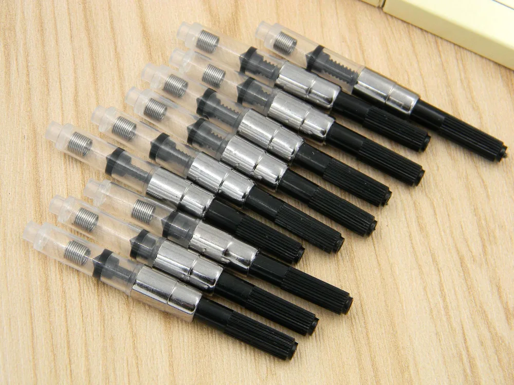 10 шт. чернильные картриджи насосы черного цвета|pen refills|ink converterpen refill ink |