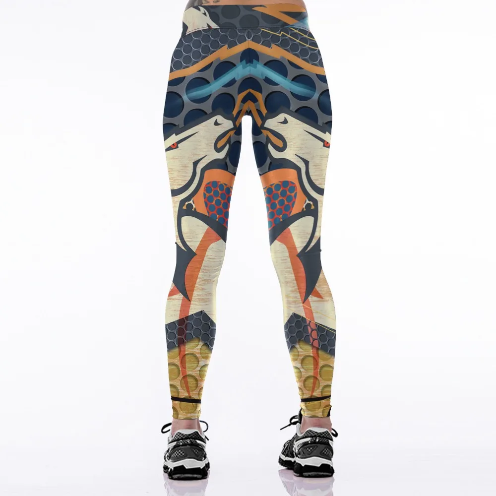 3D PRINT WOMEN LEGGINGS HIGH WAIST LEGGING DENVER BRONCO PRINTED WOMEN PANTS SLIM FITNESS LEGGINS