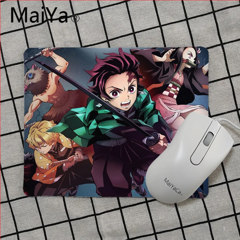 Maiya, высокое качество, Demon Slayer Kimetsu no Yaiba, красивый коврик для мышки в стиле аниме,,, игровой коврик для мыши - Цвет: No Lock Edge25x29cm