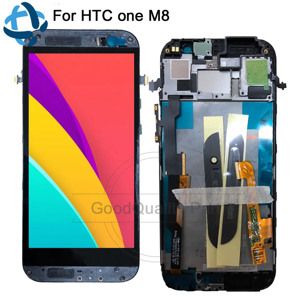 100% Протестировано для HTC One M8 ЖК дисплей сенсорный дигитайзер Сенсорное стекло с