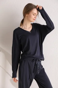 

Free shipping.Spring Brand women Sleep Pajamas set,sleeping home clothing,cotton Eur plus size sleeping wear for woman,soft.