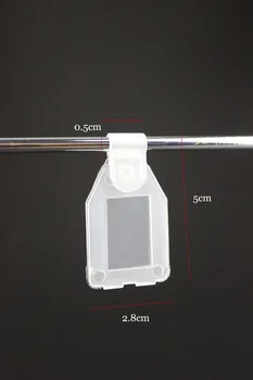 

Plastic Promotional price tag display pet sign clip label holders Pop Price Card Snaps Buckle frame Cable Tie label barker frame