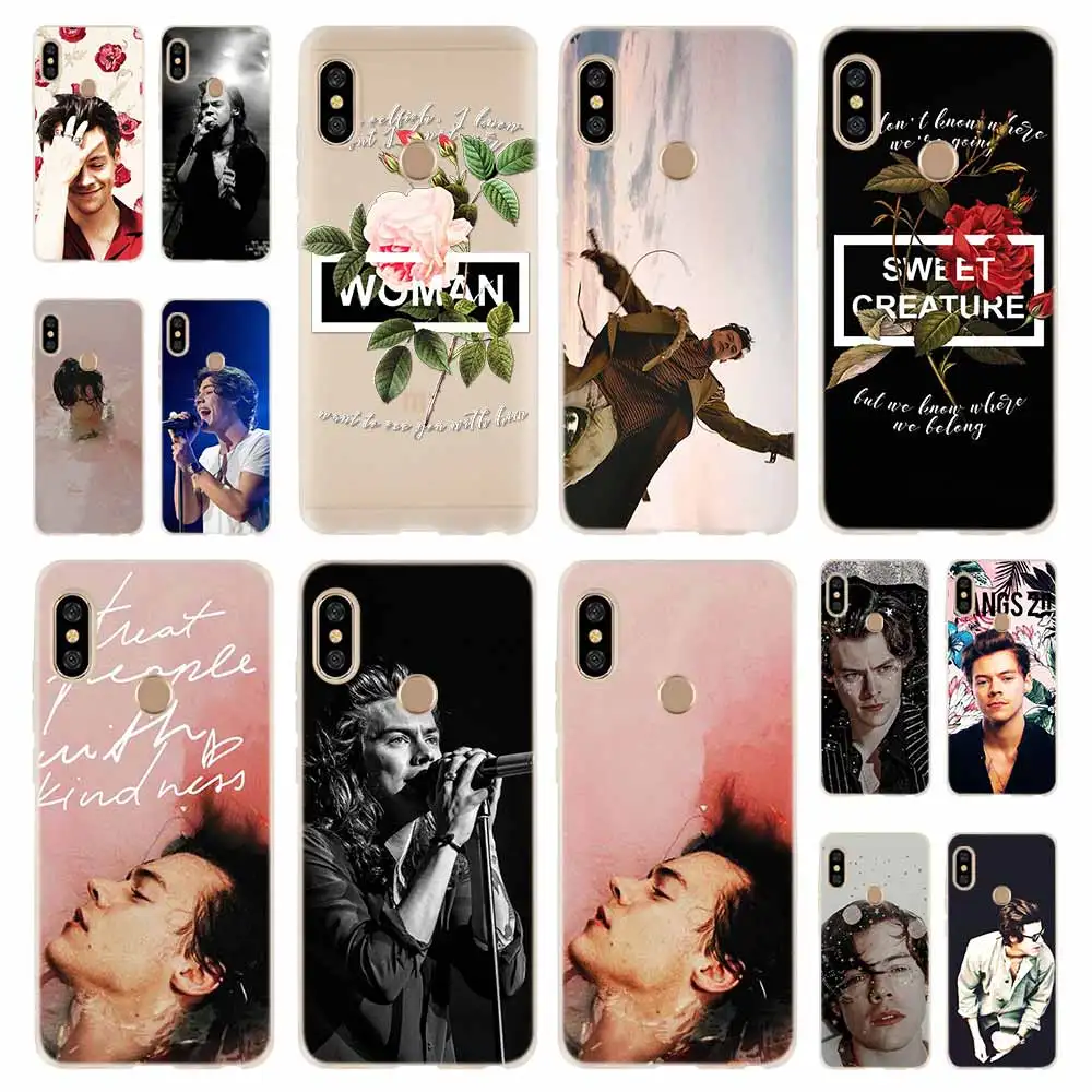 

Singer Harry Styles One Direction Fashion Soft TPU Case Cover For Coque Xiaomi Redmi 4A 5A 6A 4X 5 Plus 6 Pro Note 7 6 4 4X 3 5