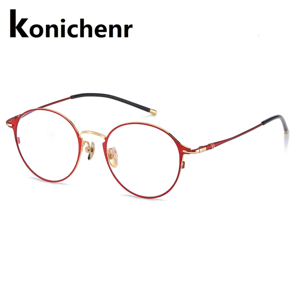 Оправа для очков Konichenr Женские оправы по рецепту винтажные круглые оптические