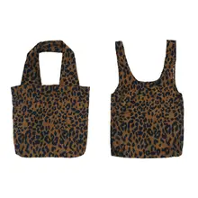 Модная леопардовая хозяйственная дорожная сумка-мешок через плечо, сумка-тоут, складные многоразовые сумки, Новинка