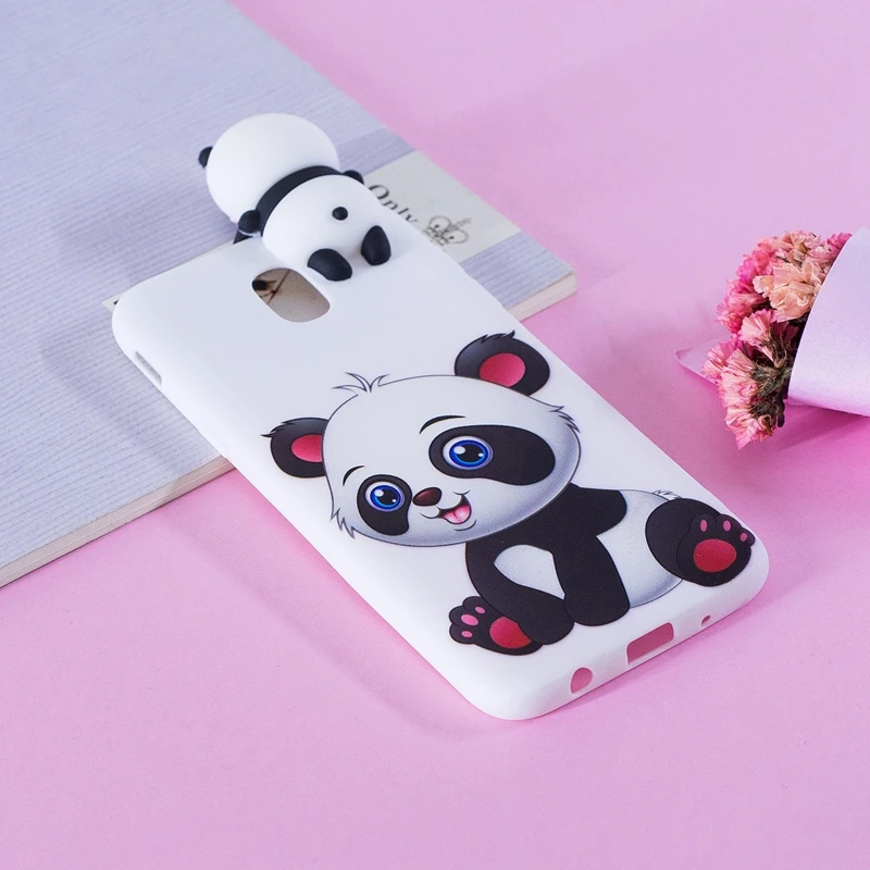 

For Coque Samsung Galaxy J5 2017 Case 3D Cartoon Cat Panda Soft Silicon TPU Back Cover For Galaxy J5 2017 J530 J5 Pro EU Version