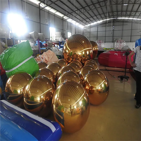 

Inflatable Mirror Ball Silver Golden