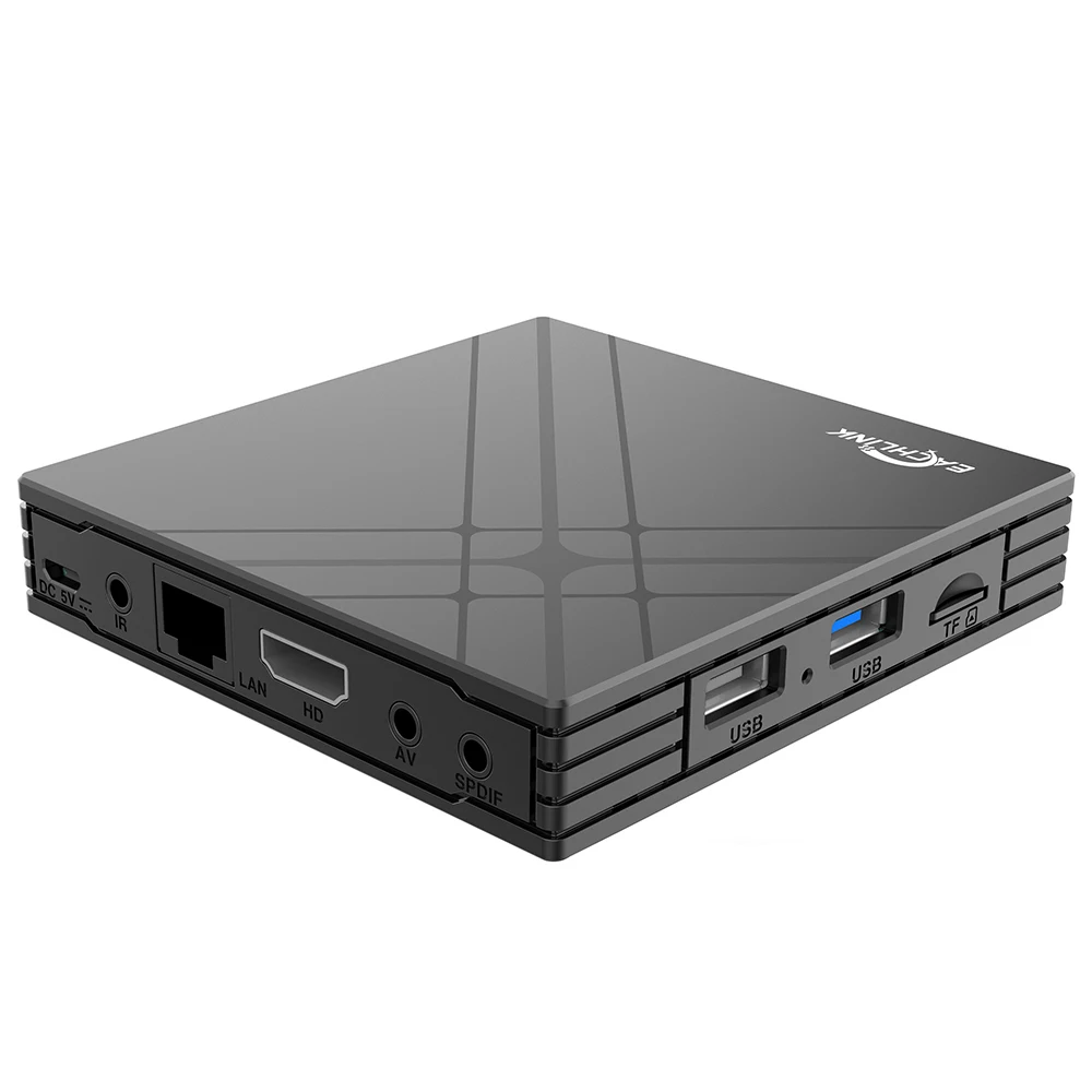 Мини ТВ приставка EACHLINK H6 Android 7,0 Allwinner H6 3GB+ 32GB 2,4G WiFi 100Mbps USB3.0 BT4.1 Поддержка 6K HD Смарт ТВ приставка PK X96