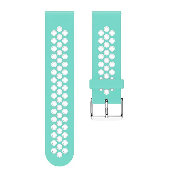 20 мм силиконовый браслет для Huami Amazfit GTR 42 мм ремешок для часов samsung Galaxy watch активный быстросъемный ремешок аксессуары - Цвет ремешка: Mint green white