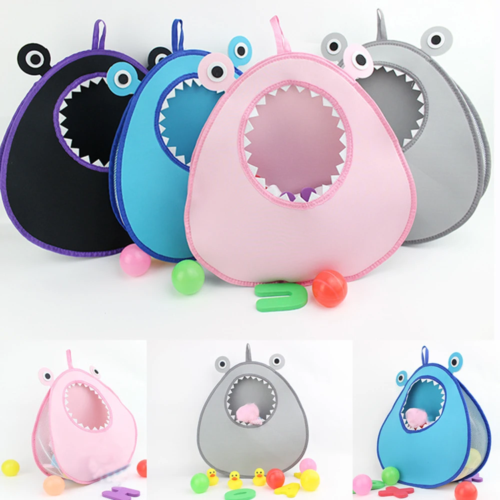 

Baby Bath Animal Toy Storage Bags Shark Big Mouth Cartoon Home Hanging Organizer Storage Home Bathroom Organizer Bag
