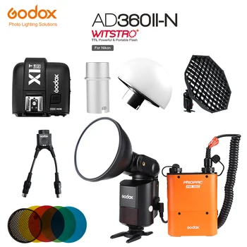 

Godox Outdoor Powerful Speedlite Flash AD360II-N TTL +PB960 Power Pack Orange or Black+X1T-N TTL Transmitter+AD-S7 Softbox