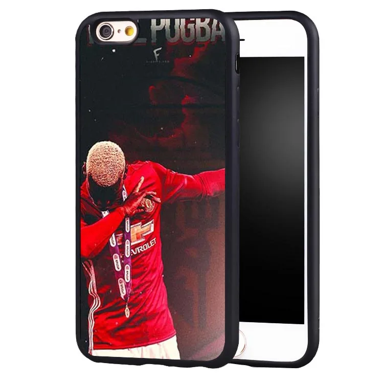 Забавные футболист Paul Pogba dab мягкие резиновые полный защитный чехол для iPhone X 8 7