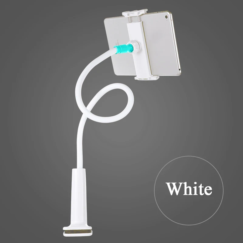 KISSCASE держатель планшета подставка для iPhone iPad mini 1 2 3 4 кровать держатель настольный гибкий планшет для iPad mini 2 3 - Цвет: White