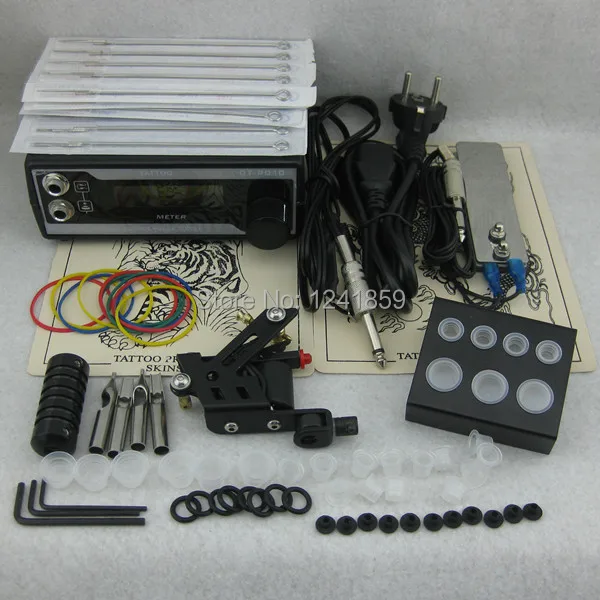 

Complete Tattoo Kit Set Tattoo Gun Power Supply Needle Grip Tip Combo Kit Set Supply TKS103#