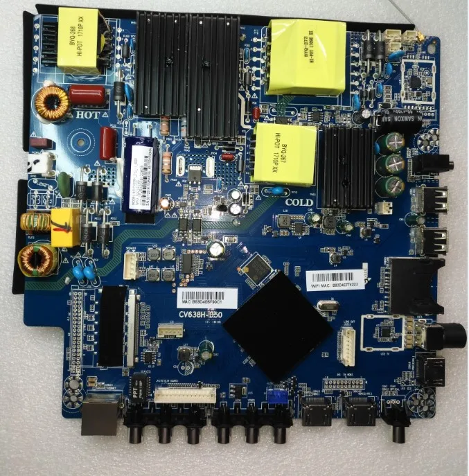 CV638H-B50 CV638H-D50 4k placa de motorista de tv de três em um