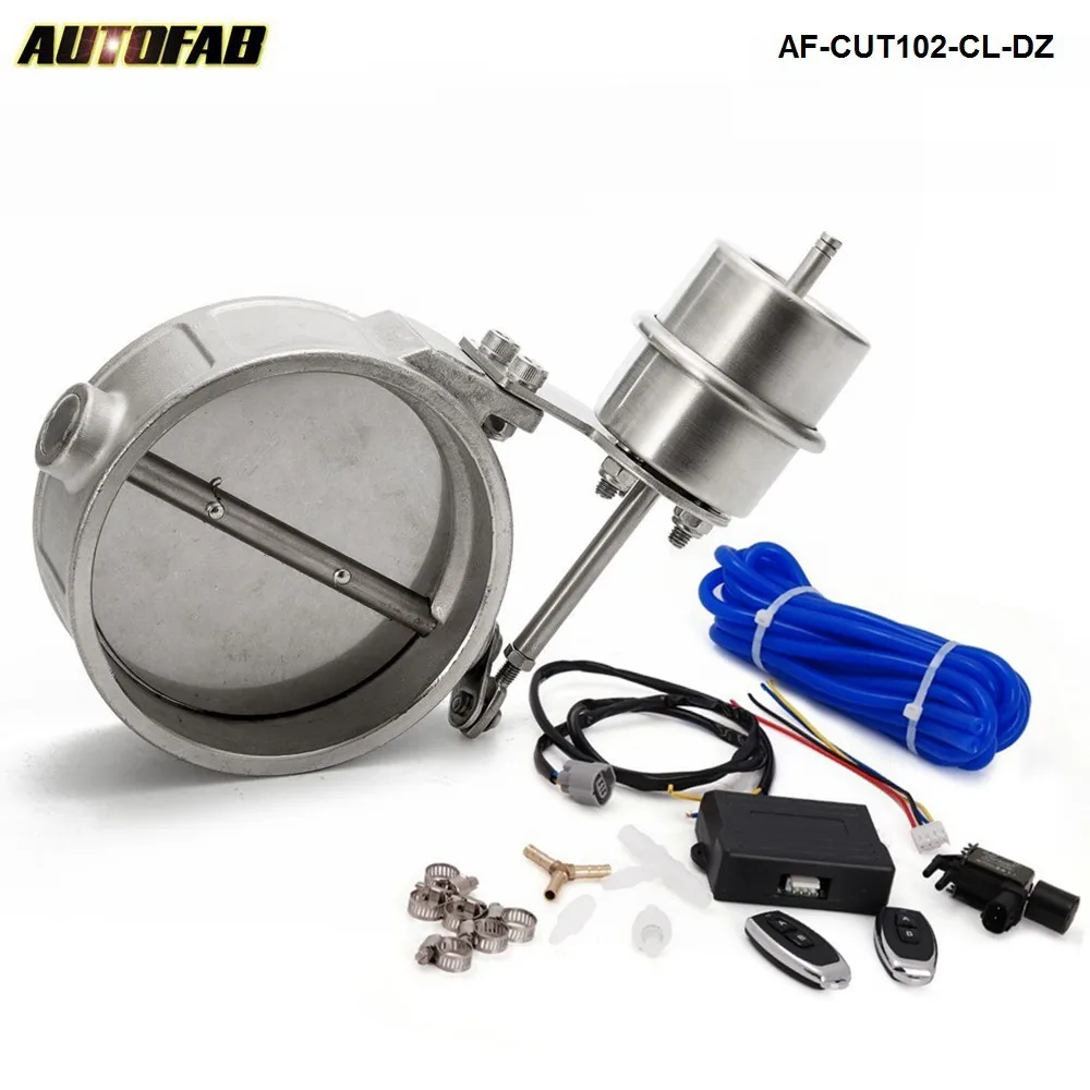 Exhaust Control Valve Set With Vacuum Actuator CUTOUT 102mm Pipe CLOSE STYLE with Wireless
