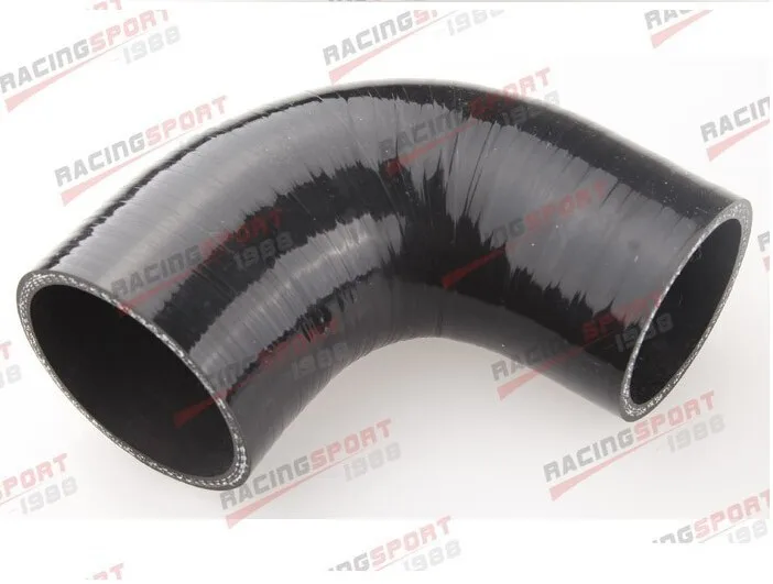 

3.5"-2.5" 4 Ply 90 Degree Turbo Silicone Coupler Hose SIL-90D3.5-2.5black