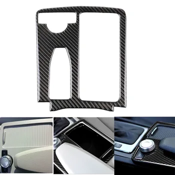 

Left Hand Drive LHD Carbon Fiber Gear Shift Panel Cover Trim Sticker for Mercedes Benz C W204 C180 C200 E W212 E260 E300