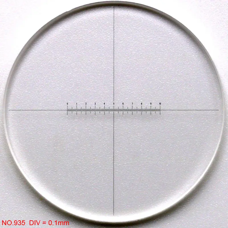 Диаметр 19 мм оптический микроскоп окуляр микрометр глазной калибровки слайд для биологического металлического окуляра микроскопа - Цвет: NO.935