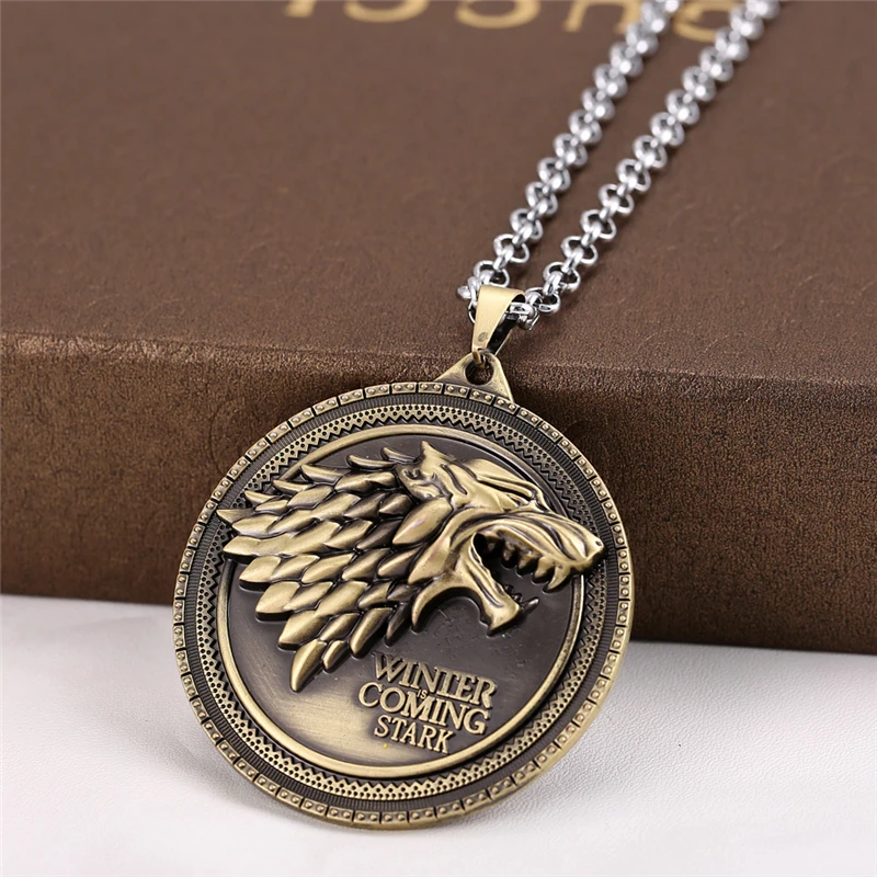  Vintage Wolf Head Necklace (8)
