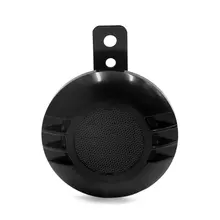 Uxcell a17092100ux0510 105dB черный металлический Громкий Рог электрическая труба сирены для авто автомобиля мотоцикла