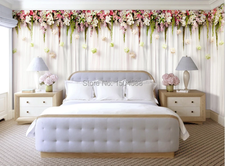 Пользовательские 3D фрески цветок стерео фото обои рулон гостиная спальня домашний Декор 3D комнатные обои пейзаж Papel де Parede