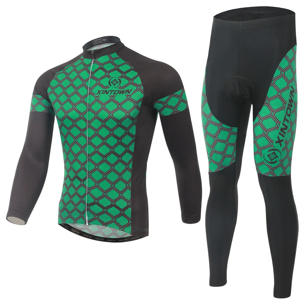 

BOODUN Dim Green Cycling Wear Long Sleeve Bicycle Serve Catch Down Windbreak Keep Warm Function Underwear