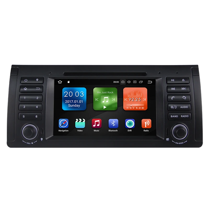 Cheap IPS Android 8.0 OCTO CORE 4G RAM 32GROM CAR DVD player For BMW E39 X5 M5 E38 E53 GPS receiver Audio radio navigation multimedia 1