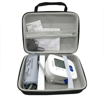 

2018 Newest EVA Nylon Hard Cover Box Case for Omron 7124 71 Series Wireless Upper Arm Blood Pressure Monitor Travel Storage Bag