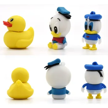 

New Cartoon Bulldog Flash Memory Stick U Disk Pen Drive Chicken USB Flash Drive 16GB Donald Duck Pendrive 4GB 8GB 16GB 32GB 64GB
