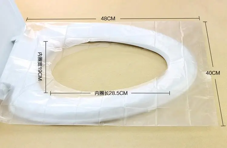 1 шт. 40*48 см ПЭ каверы для ободка унитаза Чехлы Портативный Водонепроницаемый туалет коврик для путешествий ванная комната, Туалет