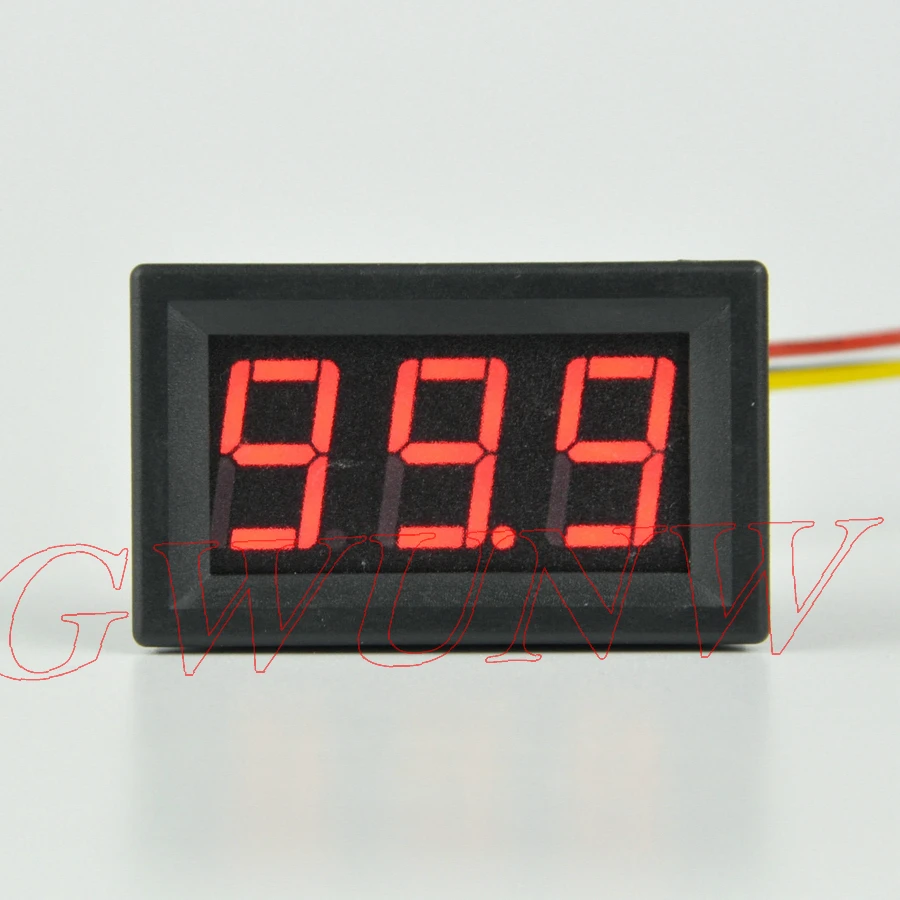 GWUNW BY356V DC 0 99 9 (100)V 3 битный Цифровой вольтметр панельный измеритель напряжения