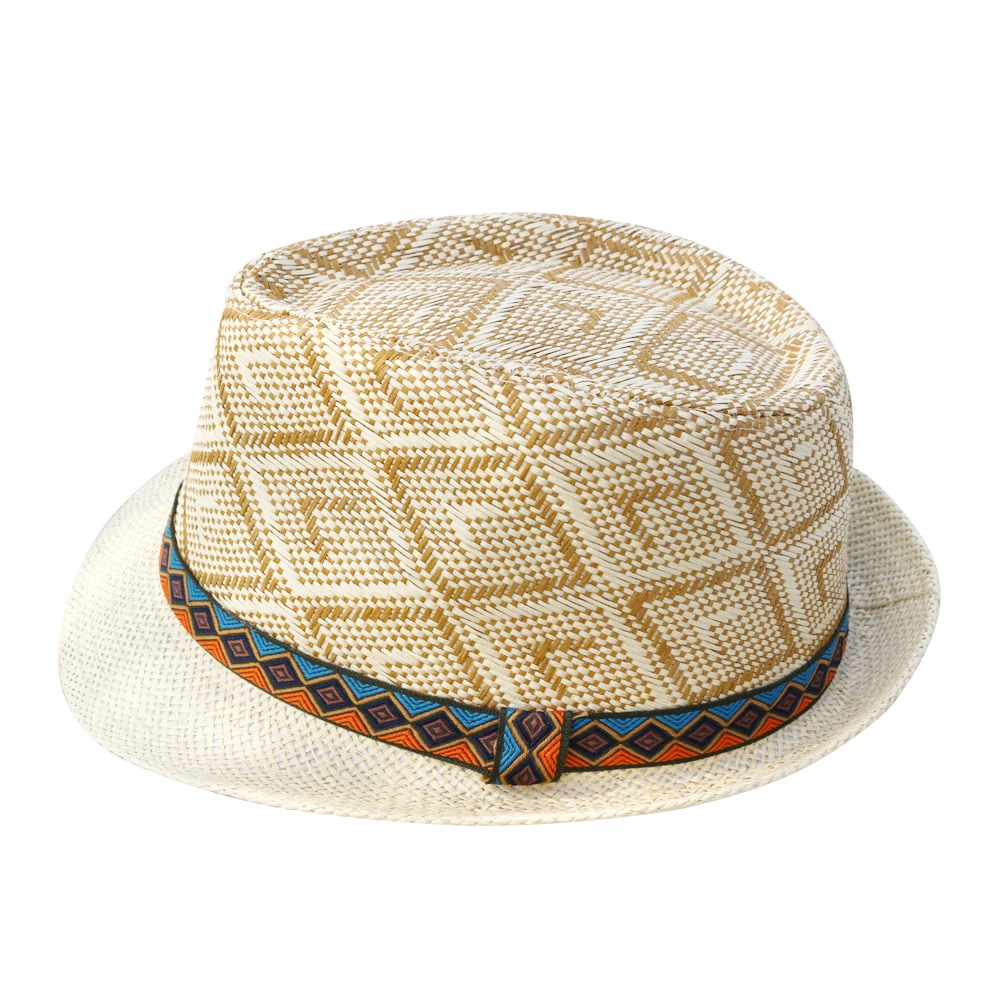 Sun Hat LNPBD Hot Summer Women Men Straw Sun Hat Elegant Queen Homburg Gentleman Hat Beach Cap Panama