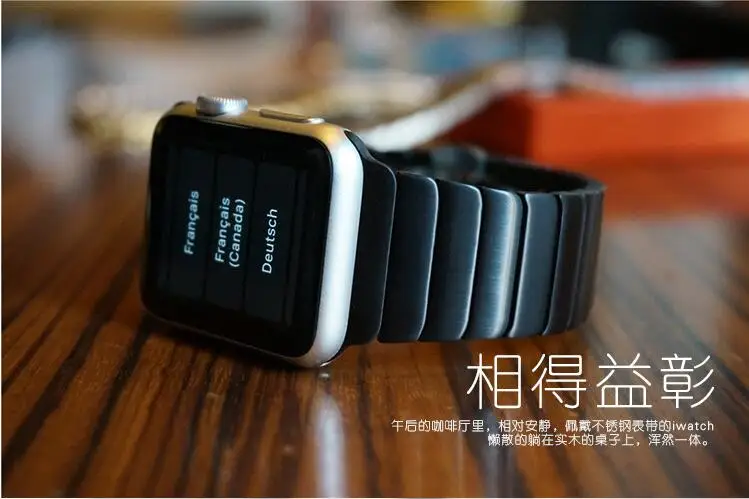 316L запястье металлической 38/40 мм, ремешок для наручных часов Apple watch, версии Бабочка Пряжка часов 42 мм/44 мм нержавеющая сталь звено цепи браслет Series 5/4/3/2/1