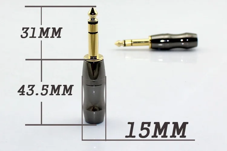 yyaudio 6.5 мм позолоченный стерео штекер