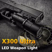 Тактический X300 ультра пистолет светильник X300U оружейный светильник Lanterna фонарь винтовка страйкбольная вспышка светильник Glock 1911 светодиод...