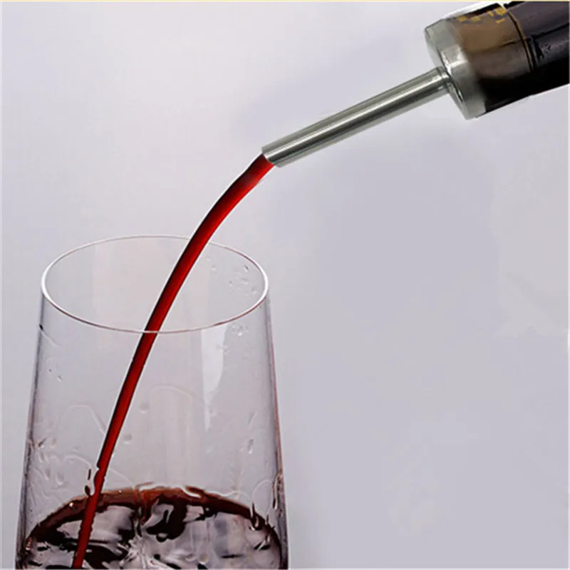1PC Stainless Steel New Wine Pourer Decanter Wine Aerator Spout Pourer