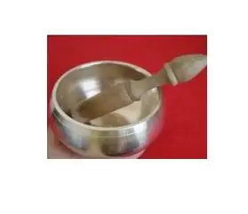 

Copper Brass craft 3.8" Excellent Strange OLD YOGA RARE TIBETAN SINGING BOWL Meditation white Bowls Striker