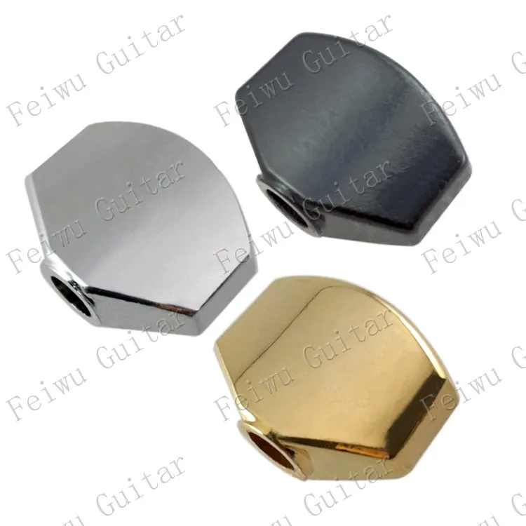 

6 Pcs Metal Small Square Shape Guitar Tuning Peg Tuner Machine Head replacement Buttons knob Handle/Chrome & Gold & Black Choose