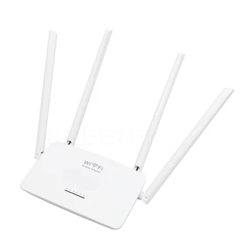 

kebidu New Original 300Mbps Wireless WiFi Router With 4 Antennas English Firmware Wi-fi Repeater Extender 5 Ports RJ45 Newest