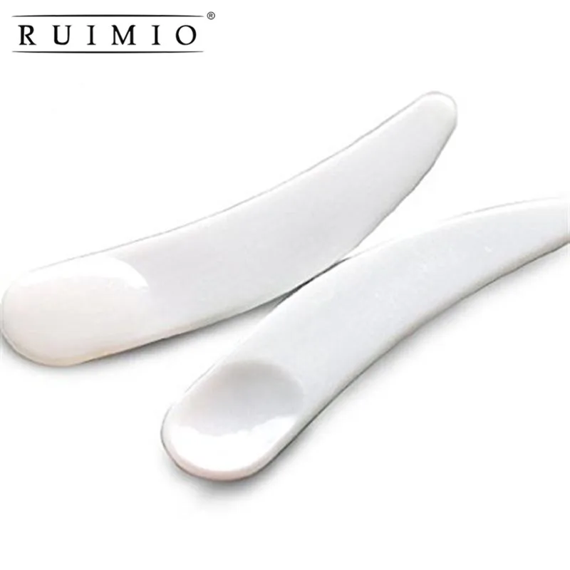 100PCS Mini Disposable Curved Cosmetic Spatula Scoop Makeup Mask