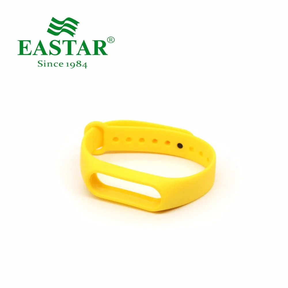 

Eastar Purple Yellow Smart Watch Strap For XiaoMI Band Accessories Colorful Replacement Wristbands Silicone Band For Mi Band 2