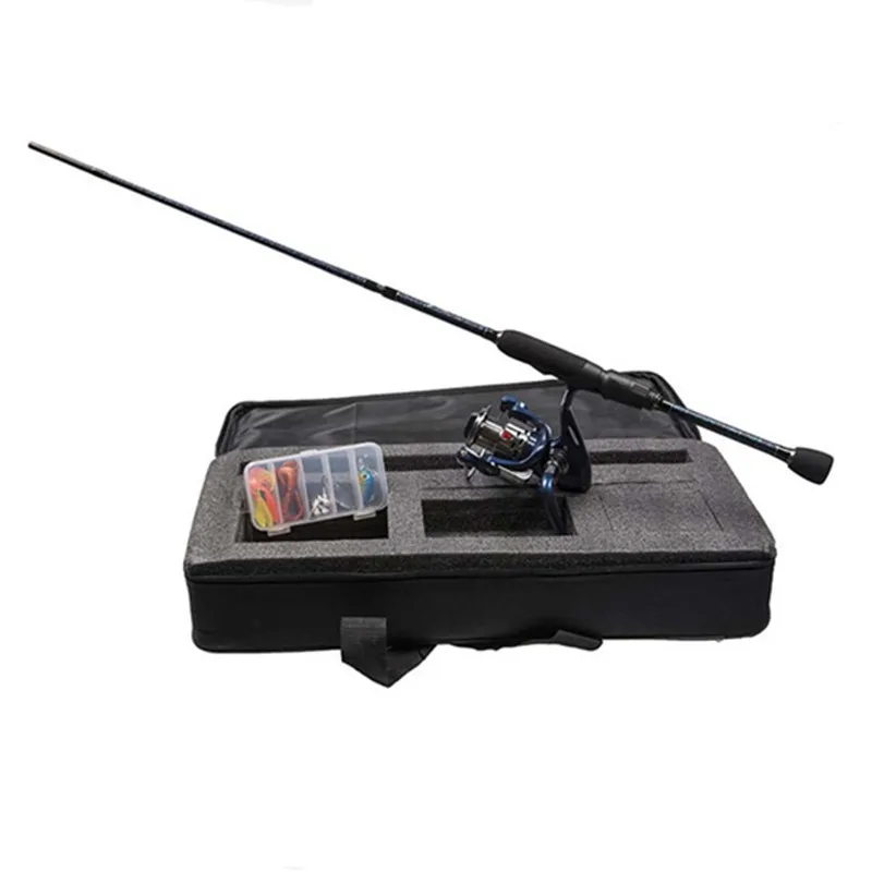 

Exclusive Carbon Fiber Fishing Rod Sets 3 Types Fishing Rod Reel Combo Full Kit Spinning Fishing Pole Reel Bag Lure Tackle Set